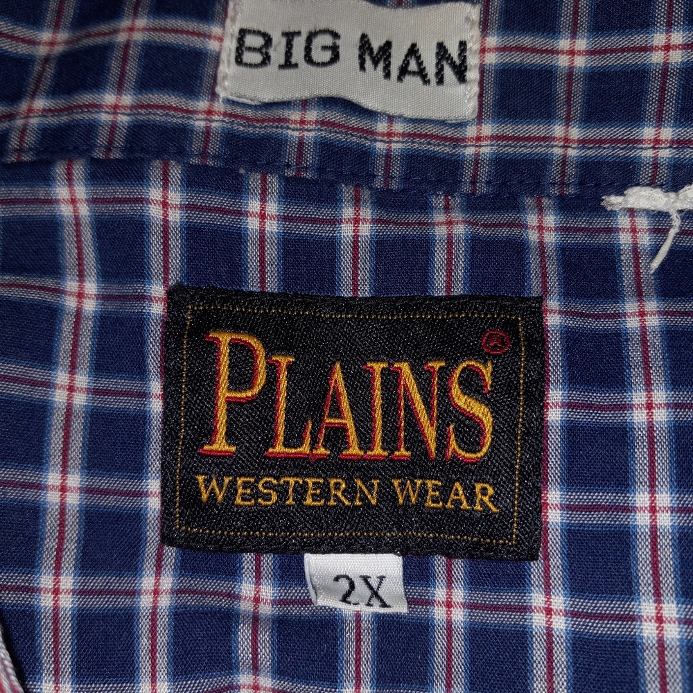 Plains Western Wear Big MAN Shirt - Picture 5 of 5